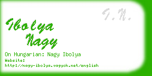 ibolya nagy business card
